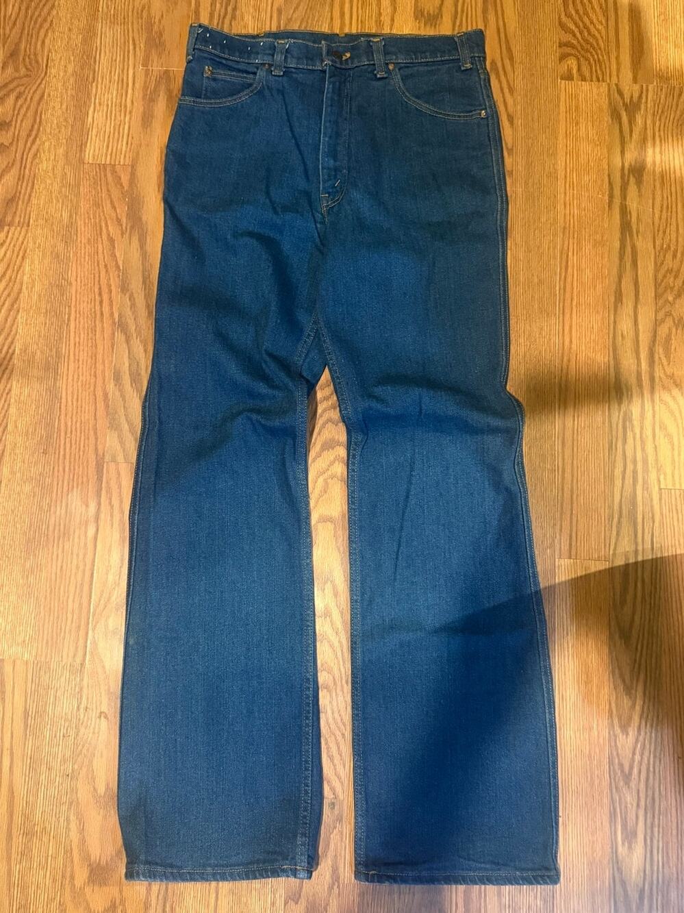 1982 Levi Saddleman movin on orange tab jeans 32x34
